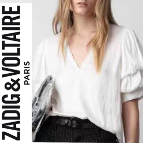 Zadig & Voltaire Womens  Taste Satin Top - Picture 1 of 12